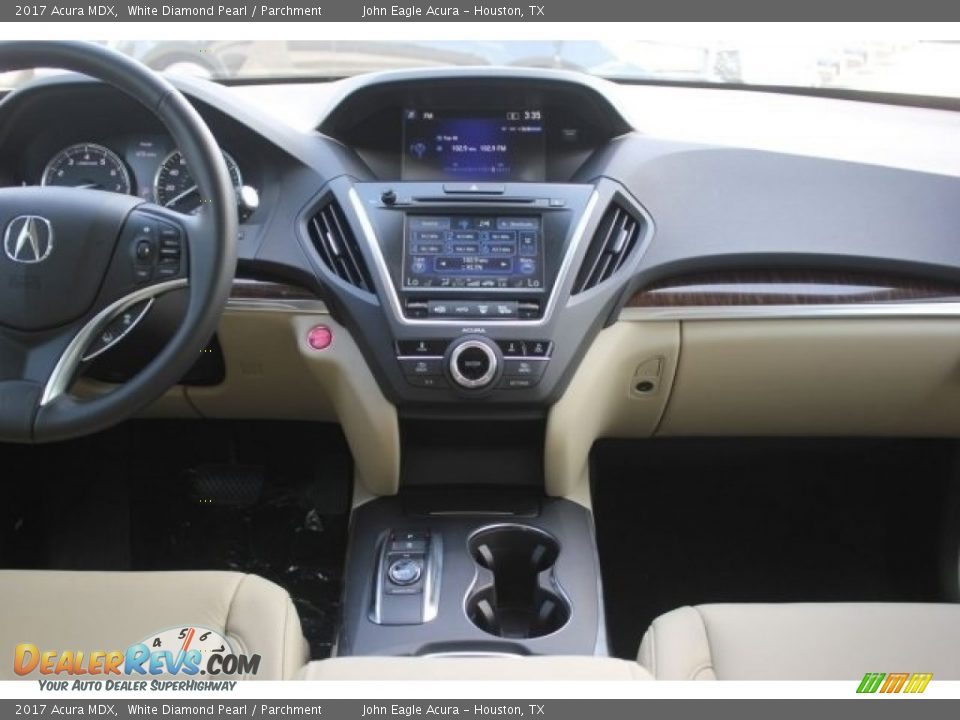 2017 Acura MDX White Diamond Pearl / Parchment Photo #34