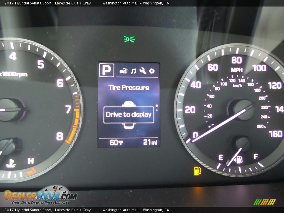 2017 Hyundai Sonata Sport Lakeside Blue / Gray Photo #20