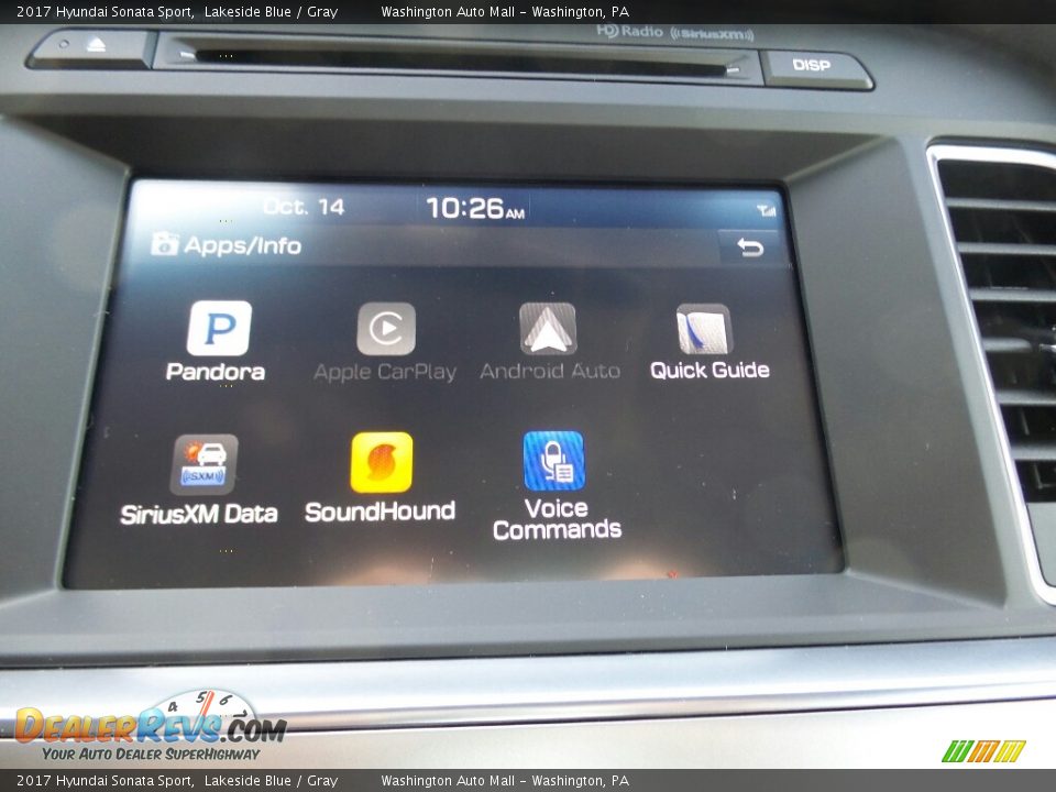 2017 Hyundai Sonata Sport Lakeside Blue / Gray Photo #27