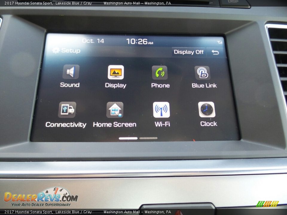 2017 Hyundai Sonata Sport Lakeside Blue / Gray Photo #29