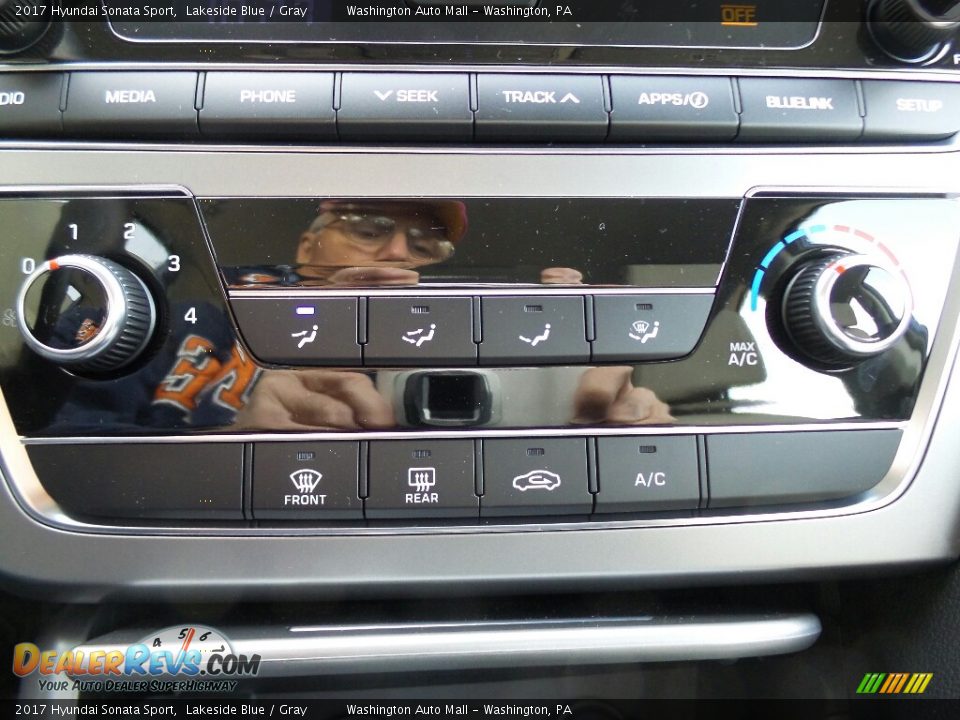 2017 Hyundai Sonata Sport Lakeside Blue / Gray Photo #30