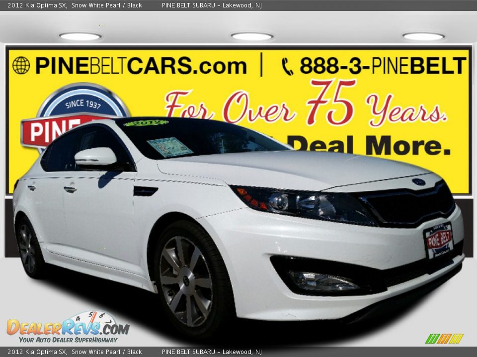 2012 Kia Optima SX Snow White Pearl / Black Photo #1