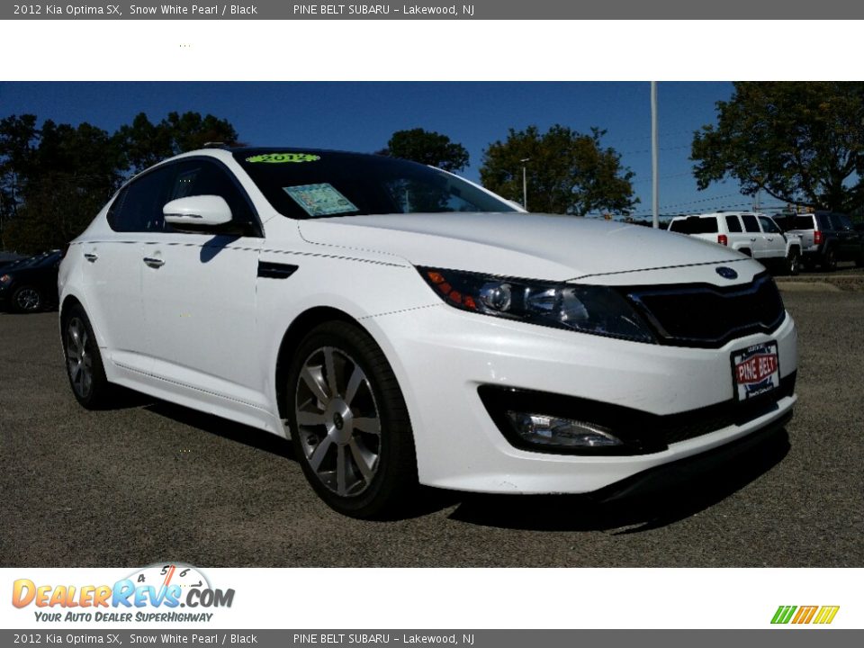 2012 Kia Optima SX Snow White Pearl / Black Photo #3