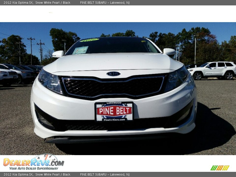 2012 Kia Optima SX Snow White Pearl / Black Photo #4