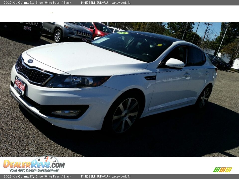 2012 Kia Optima SX Snow White Pearl / Black Photo #5