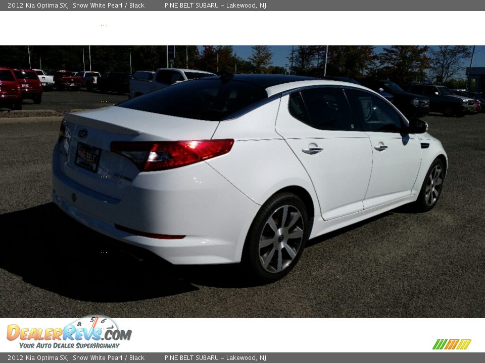 2012 Kia Optima SX Snow White Pearl / Black Photo #11
