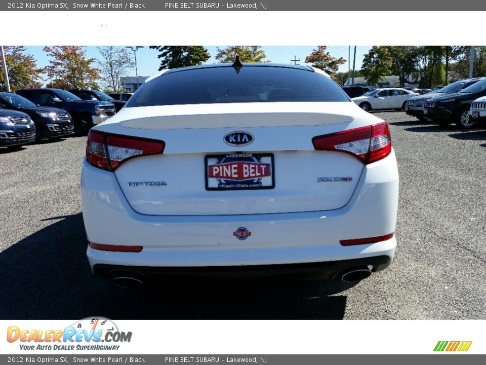 2012 Kia Optima SX Snow White Pearl / Black Photo #12