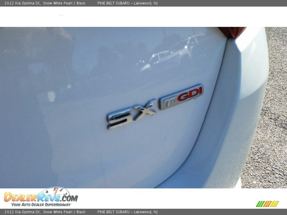 2012 Kia Optima SX Snow White Pearl / Black Photo #13