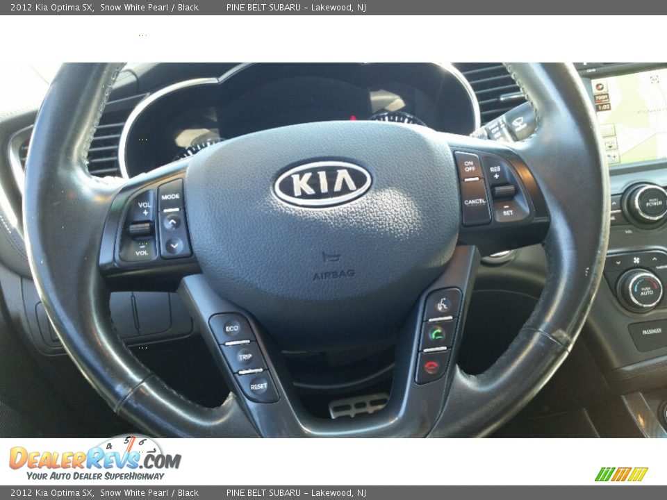 2012 Kia Optima SX Snow White Pearl / Black Photo #19