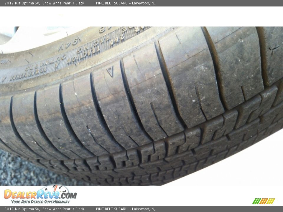 2012 Kia Optima SX Snow White Pearl / Black Photo #27
