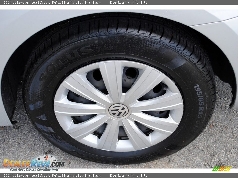 2014 Volkswagen Jetta S Sedan Reflex Silver Metallic / Titan Black Photo #11