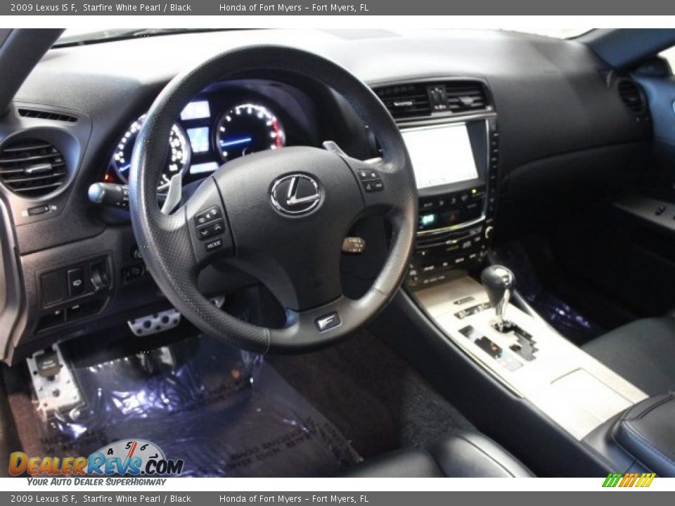 2009 Lexus IS F Starfire White Pearl / Black Photo #12