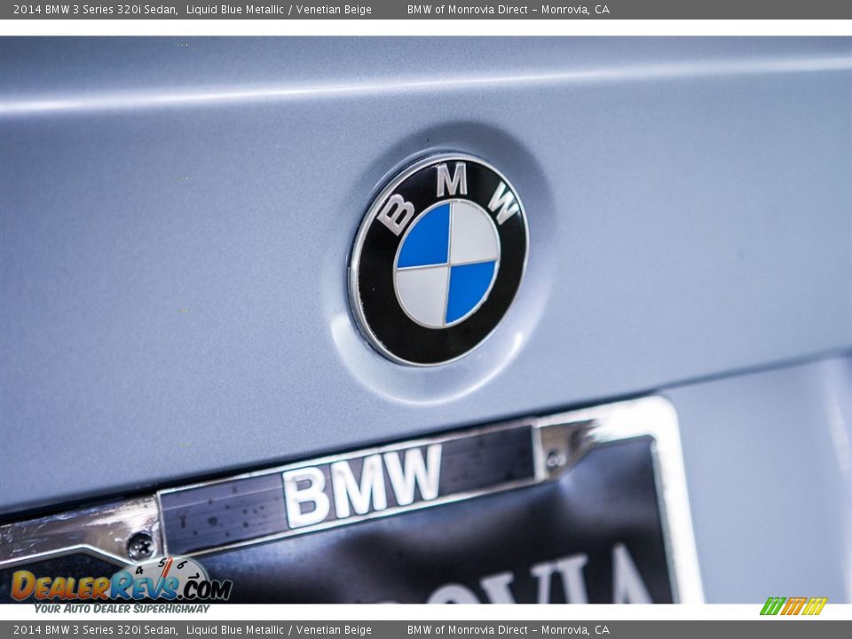 2014 BMW 3 Series 320i Sedan Liquid Blue Metallic / Venetian Beige Photo #30