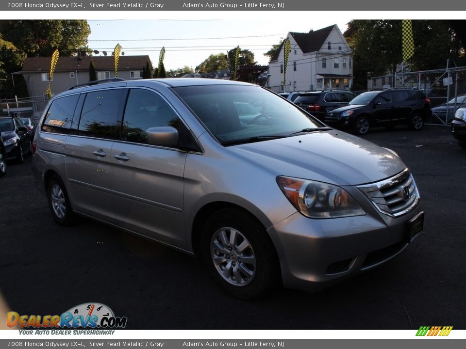 2008 Honda Odyssey EX-L Silver Pearl Metallic / Gray Photo #3