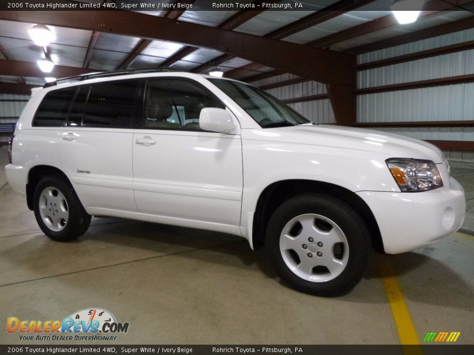 2006 Toyota Highlander Limited 4WD Super White / Ivory Beige Photo #1