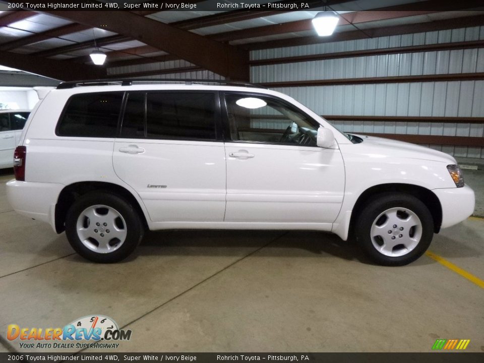 2006 Toyota Highlander Limited 4WD Super White / Ivory Beige Photo #2