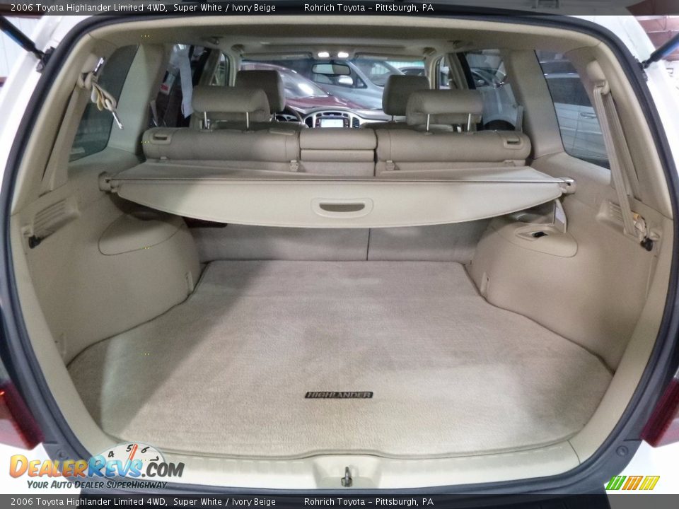 2006 Toyota Highlander Limited 4WD Super White / Ivory Beige Photo #14