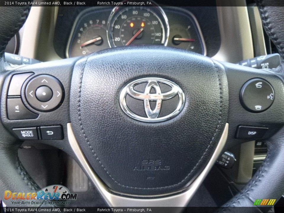 2014 Toyota RAV4 Limited AWD Black / Black Photo #21