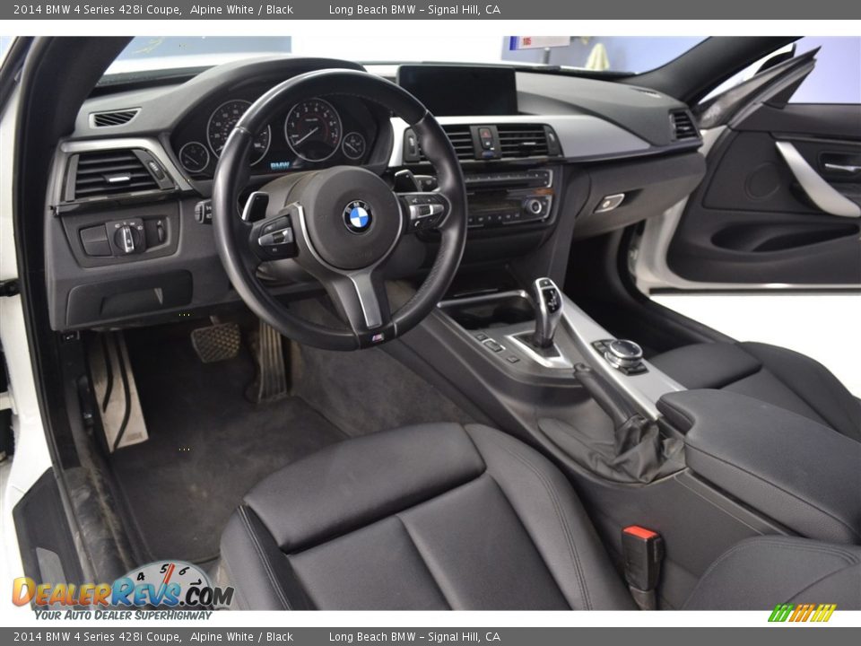 2014 BMW 4 Series 428i Coupe Alpine White / Black Photo #12