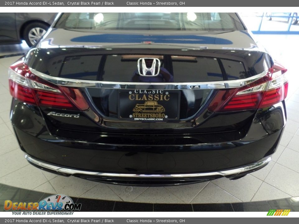 2017 Honda Accord EX-L Sedan Crystal Black Pearl / Black Photo #4