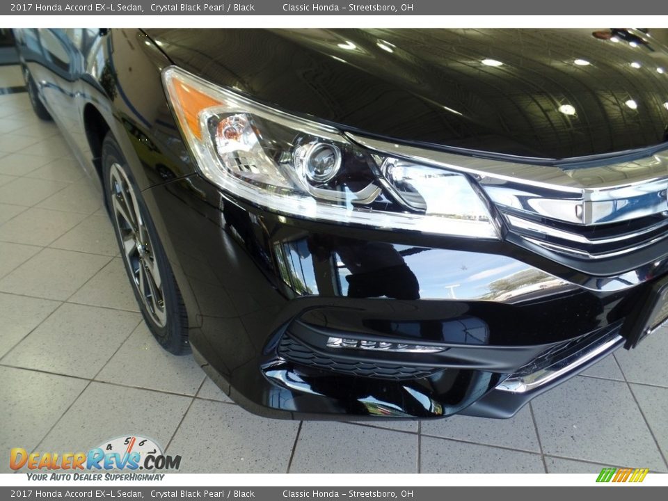 2017 Honda Accord EX-L Sedan Crystal Black Pearl / Black Photo #6