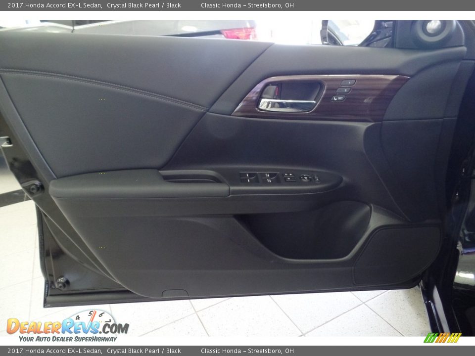 2017 Honda Accord EX-L Sedan Crystal Black Pearl / Black Photo #11