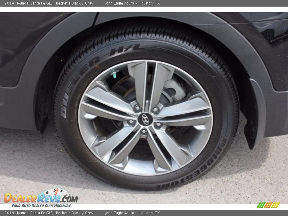 2014 Hyundai Santa Fe GLS Becketts Black / Gray Photo #13