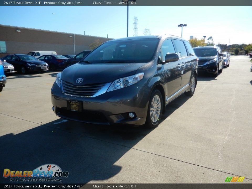 2017 Toyota Sienna XLE Predawn Gray Mica / Ash Photo #1