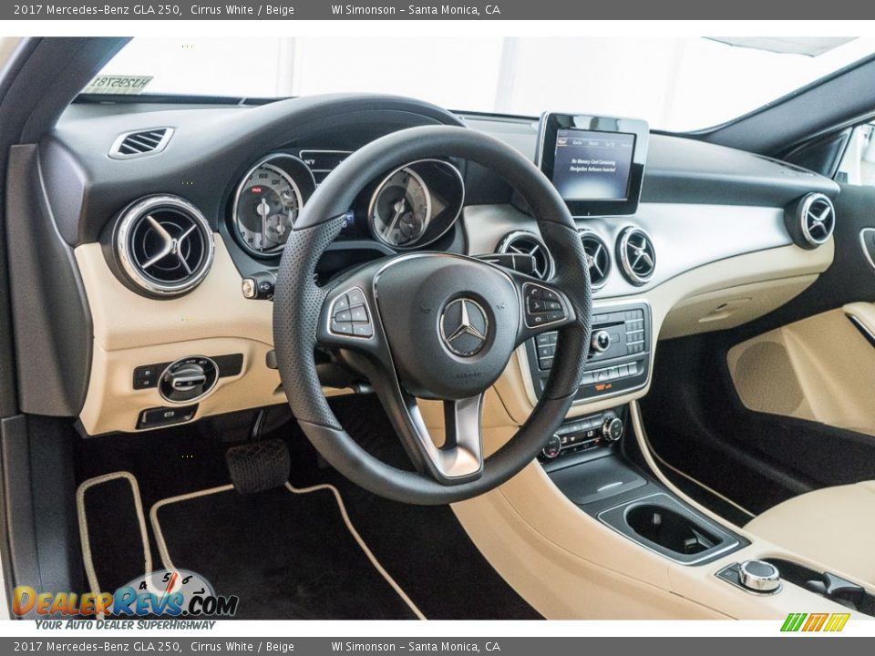2017 Mercedes-Benz GLA 250 Cirrus White / Beige Photo #5