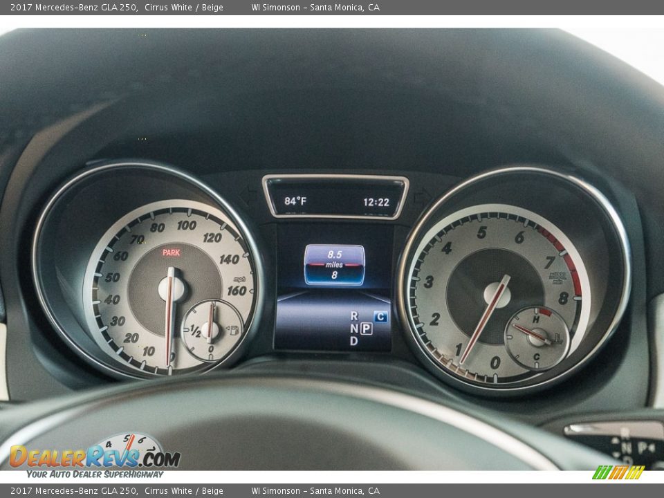 2017 Mercedes-Benz GLA 250 Cirrus White / Beige Photo #6