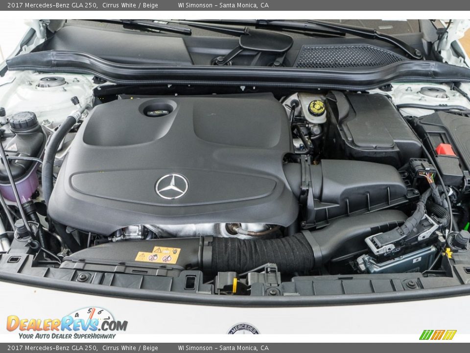 2017 Mercedes-Benz GLA 250 Cirrus White / Beige Photo #9