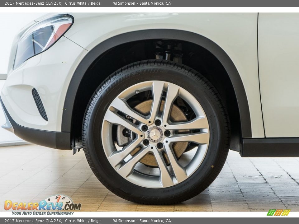 2017 Mercedes-Benz GLA 250 Cirrus White / Beige Photo #10