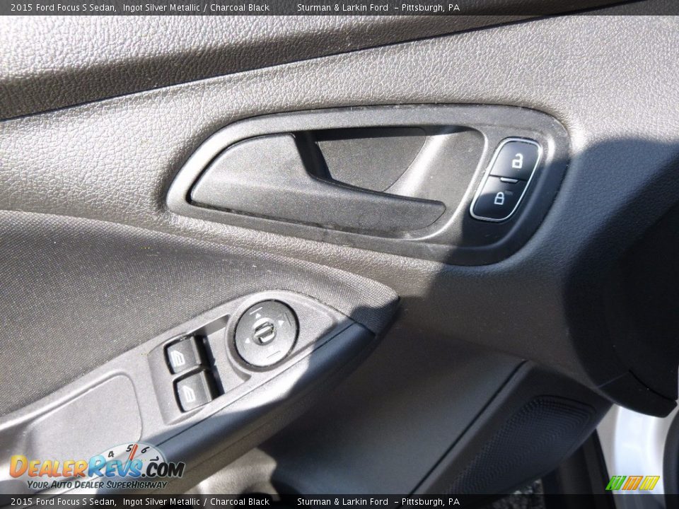 2015 Ford Focus S Sedan Ingot Silver Metallic / Charcoal Black Photo #10
