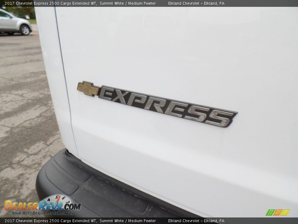 2017 Chevrolet Express 2500 Cargo Extended WT Summit White / Medium Pewter Photo #10