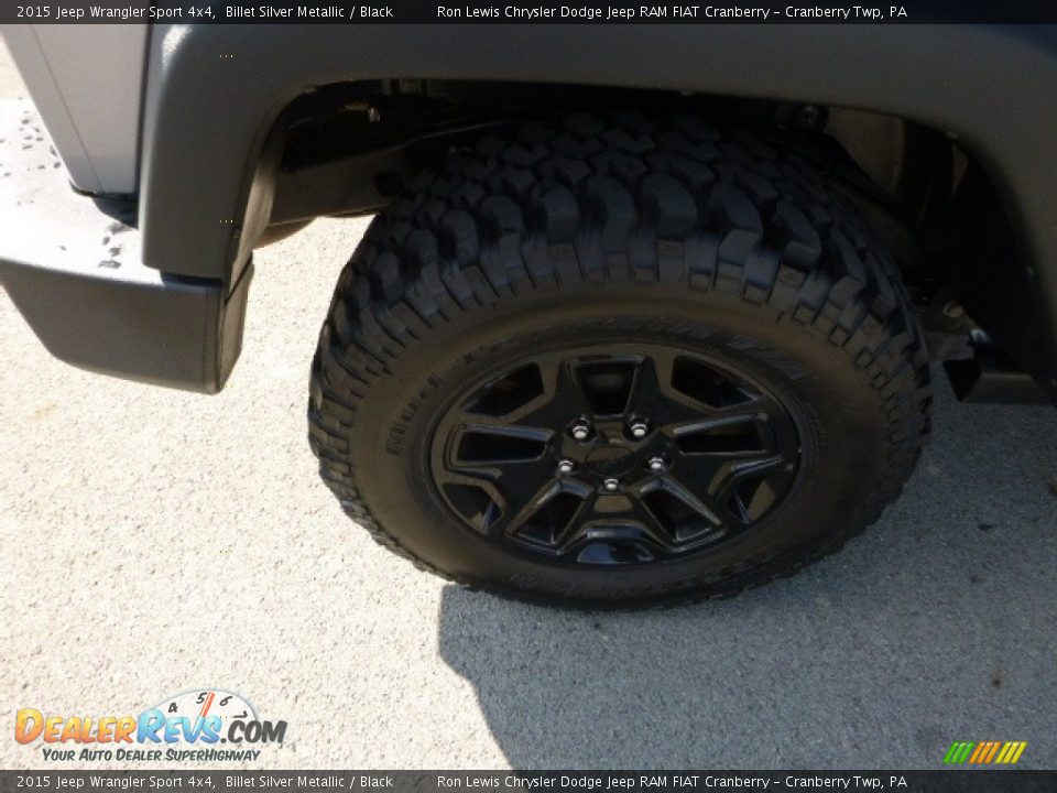 2015 Jeep Wrangler Sport 4x4 Billet Silver Metallic / Black Photo #3