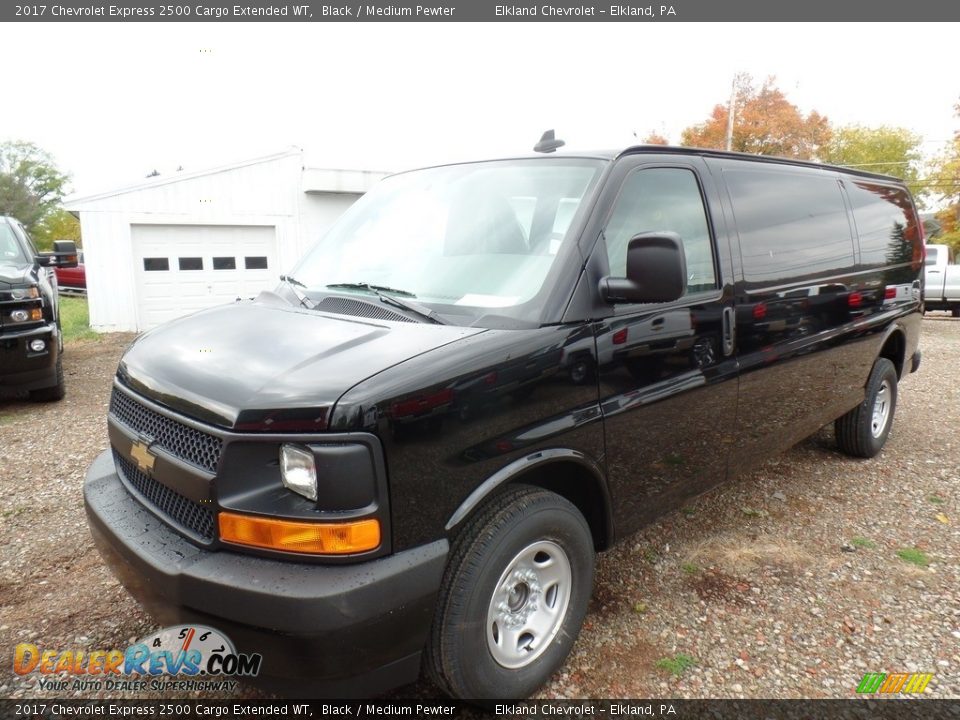 Front 3/4 View of 2017 Chevrolet Express 2500 Cargo Extended WT Photo #6