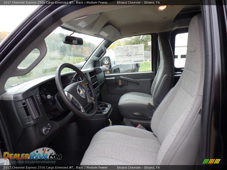 Medium Pewter Interior - 2017 Chevrolet Express 2500 Cargo Extended WT Photo #12