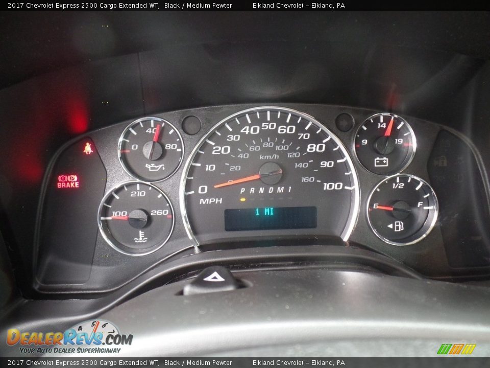 2017 Chevrolet Express 2500 Cargo Extended WT Gauges Photo #20