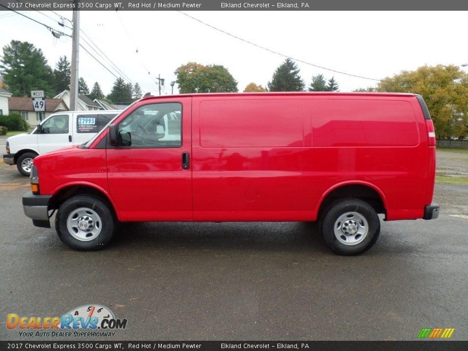 Red Hot 2017 Chevrolet Express 3500 Cargo WT Photo #1