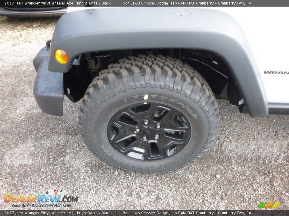 2017 Jeep Wrangler Willys Wheeler 4x4 Bright White / Black Photo #2