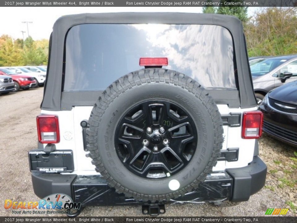 2017 Jeep Wrangler Willys Wheeler 4x4 Bright White / Black Photo #5