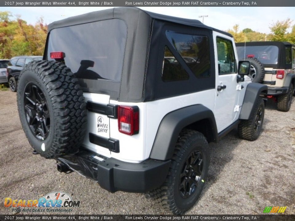 2017 Jeep Wrangler Willys Wheeler 4x4 Bright White / Black Photo #6