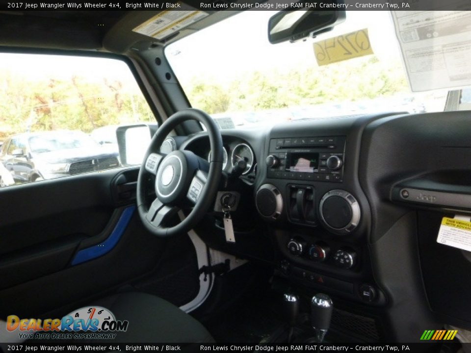 2017 Jeep Wrangler Willys Wheeler 4x4 Bright White / Black Photo #8