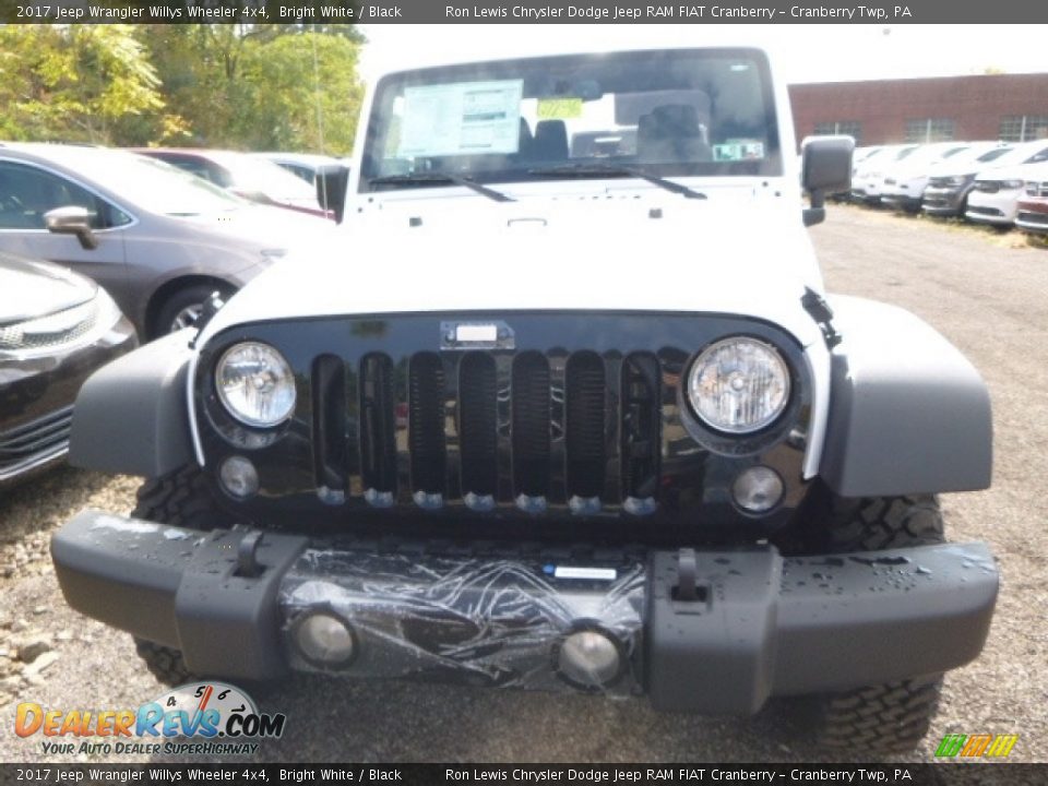 2017 Jeep Wrangler Willys Wheeler 4x4 Bright White / Black Photo #11