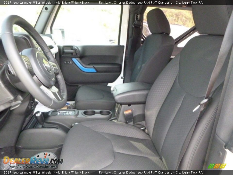2017 Jeep Wrangler Willys Wheeler 4x4 Bright White / Black Photo #12