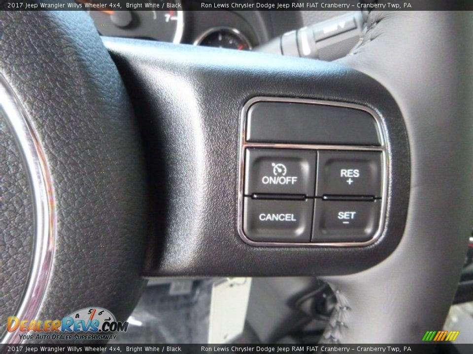 2017 Jeep Wrangler Willys Wheeler 4x4 Bright White / Black Photo #17