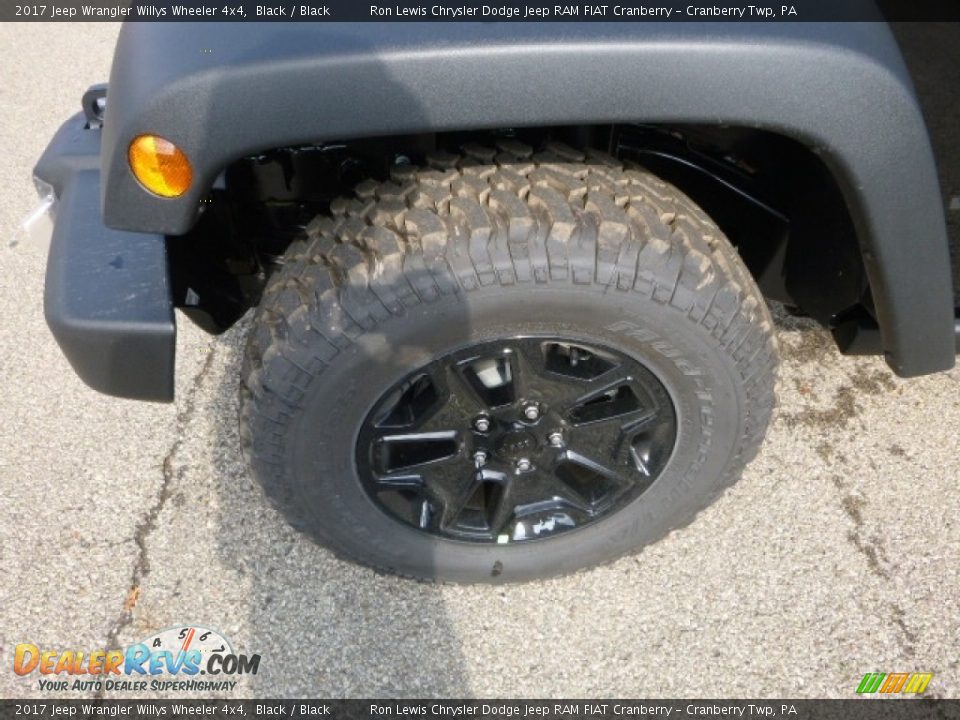 2017 Jeep Wrangler Willys Wheeler 4x4 Black / Black Photo #2