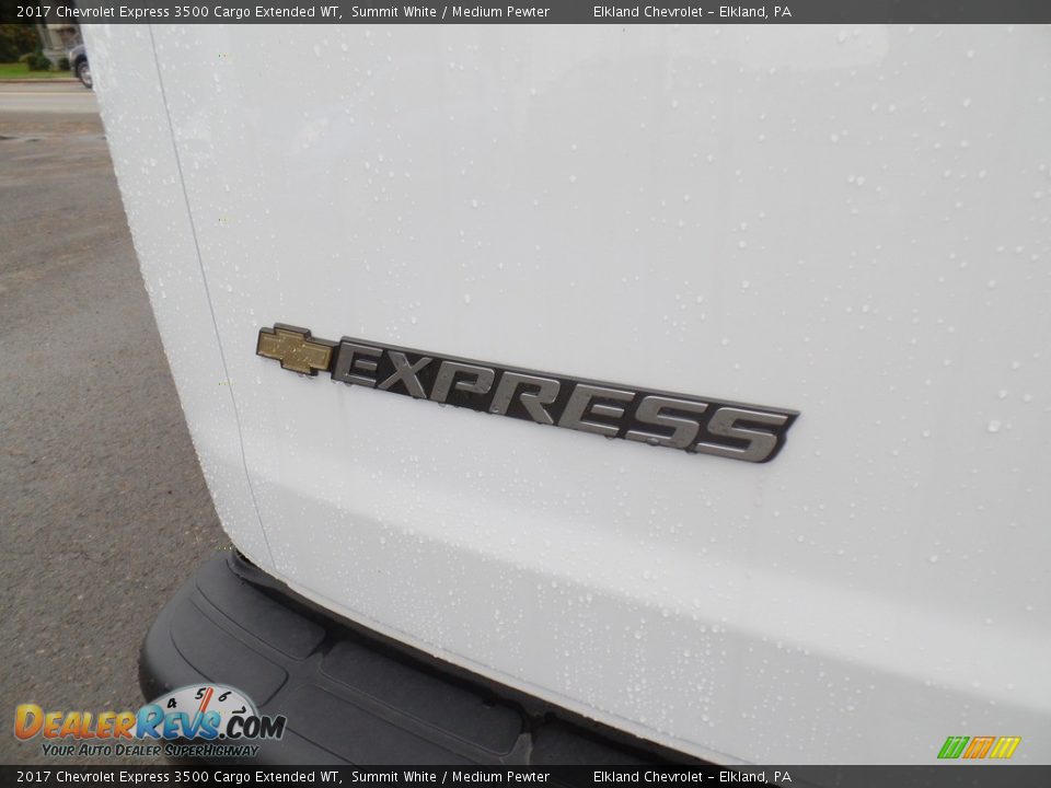 2017 Chevrolet Express 3500 Cargo Extended WT Summit White / Medium Pewter Photo #10