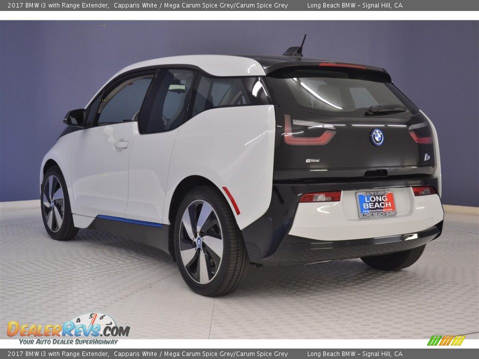 2017 BMW i3 with Range Extender Capparis White / Mega Carum Spice Grey/Carum Spice Grey Photo #4