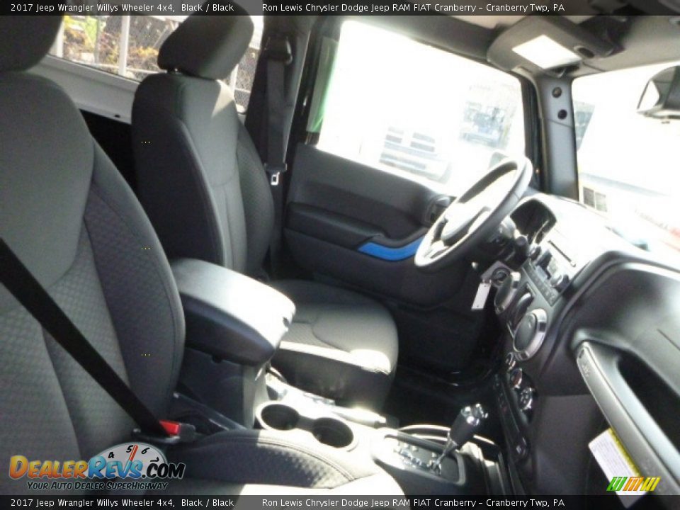 2017 Jeep Wrangler Willys Wheeler 4x4 Black / Black Photo #8